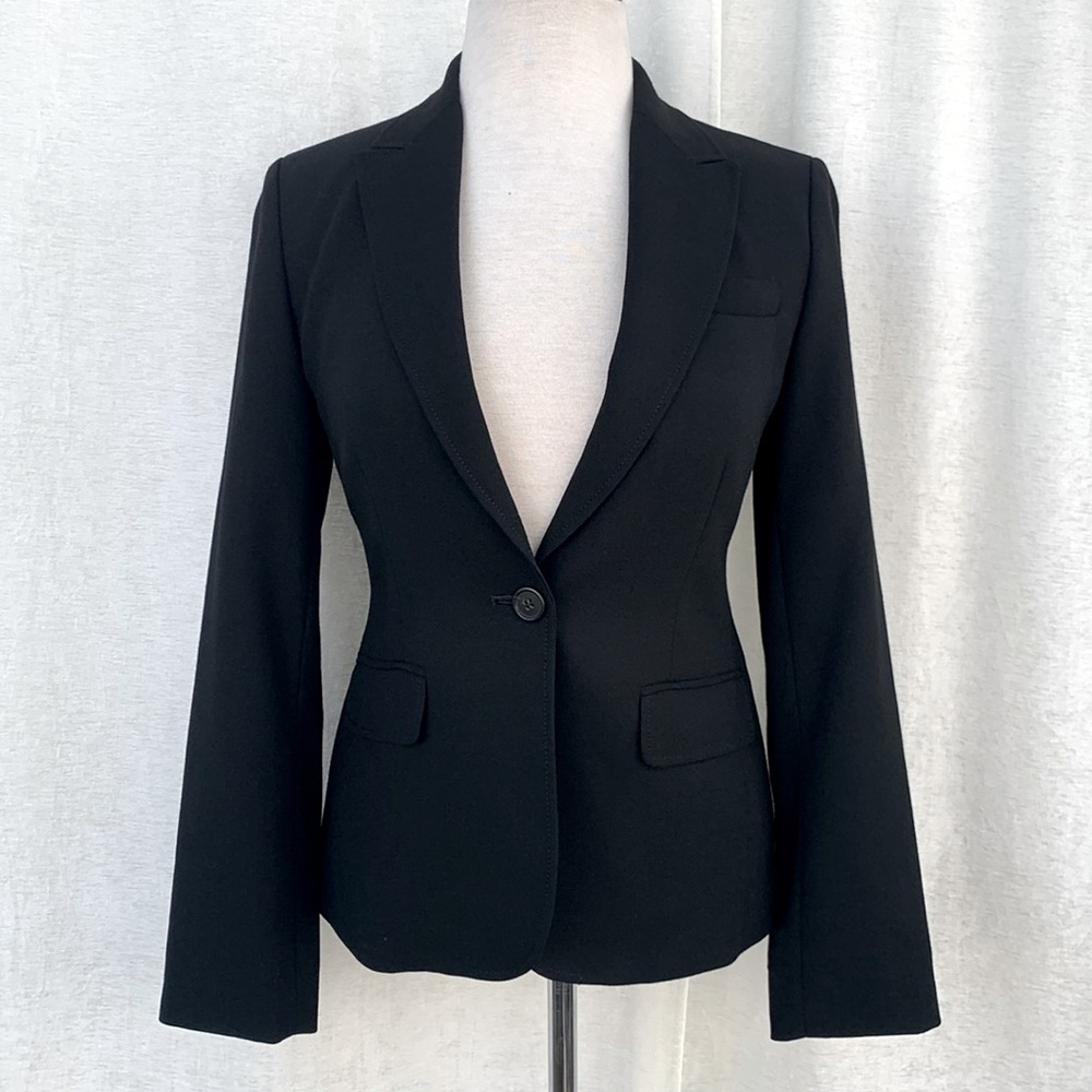J. Crew Black Wool Blend Blazer - Picture 2 of 16